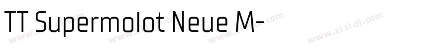 TT Supermolot Neue M字体转换